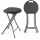 Lightweight metal and plastic foldable stools